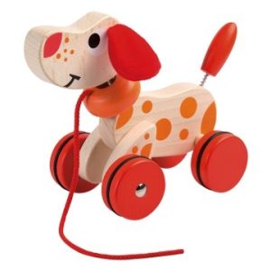 Jouéco – Houten kwispel hondje