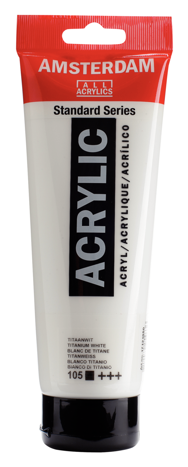 Acrylverf Amsterdam tube 250ml - Titaan Wit