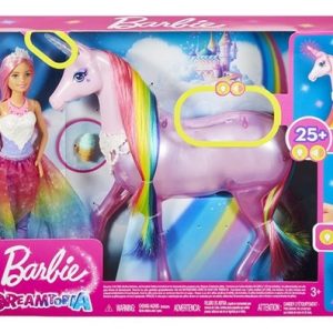 Barbie Dreamtopia Magical Lights Unicorn & Princess Playset