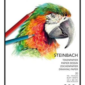 Tekenblok Steinbach (270x360mm) 200gr/20vel – wit