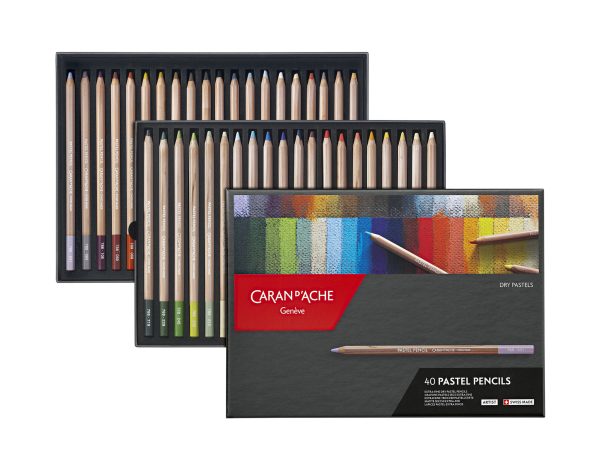 Caran d'Ache Kleurpotloden Pastel - 40stuks in karton etui - Afbeelding 4