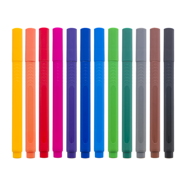 Bruynzeel Fineliner Mini - set van 12 kleuren - Afbeelding 2