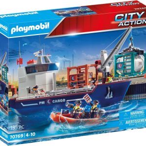 PM City Action Cargo – Groot containerschip met douaneboot 70769