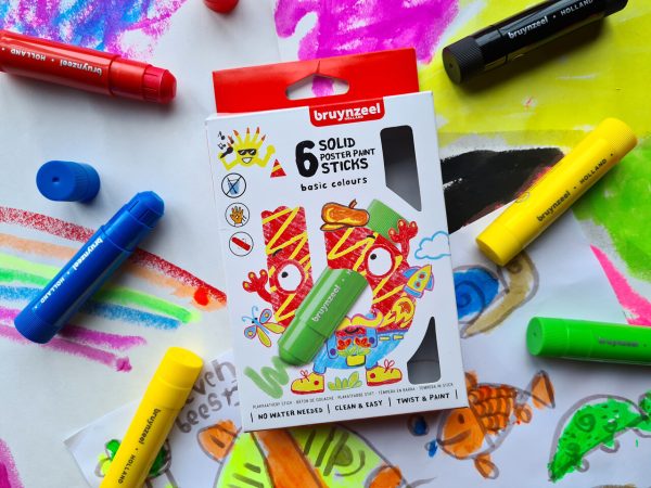 Bruynzeel Kids Posterverfstick BASIS Set - 6stuks - Afbeelding 2