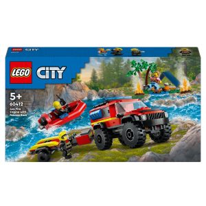 LEGO City 4×4 brandweerauto met reddingsboot – 60412