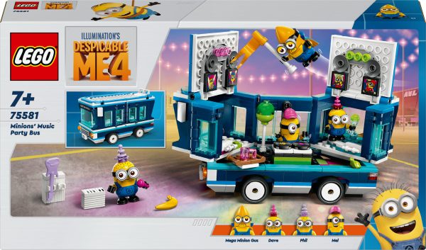 LEGO Despicable Me 4 Muzikale feestbus van de Minions - 75581