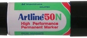 Artline Permanente Marker “50N” schuine punt, lijndikte 3-6mm – zwart