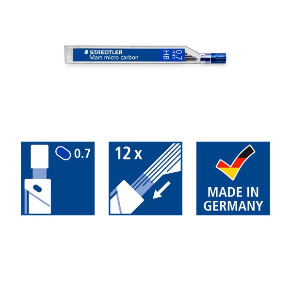 Mars Micro Carbon 07-HB - 12stuks