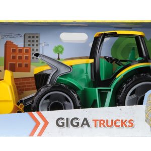 Giga Trucks Tractor met voorlader (groen/geel) – 62cm