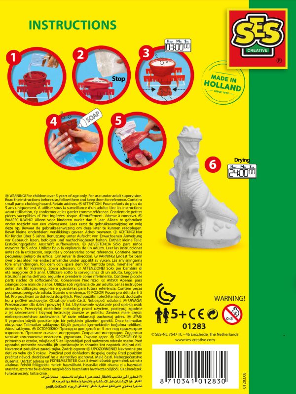 SES Creative Gieten en schilderen - T-rex - Afbeelding 4