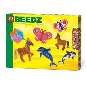 Strijkkralen paard, vlinder en dolfijn