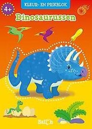 Kleur- en prikblok – Dinosaurussen
