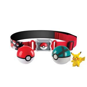 Pokémon verstelbare riem (1 Pokébal/1 Netbal/1 Pikachu figuurtje)