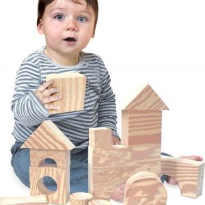 Wood-Like Soft Blocks – 30stuks