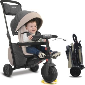 6-in-1 Folding Trike 600 Driewieler met opbergvakken – grijs