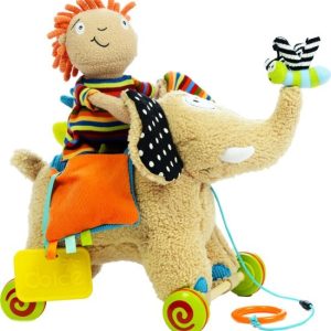 Dolce Toys – Olifant (knuffel- en trekfiguur)