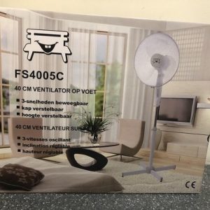 Ventilator 40cm met 3-snelheden – grijs