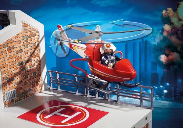 PM City Action - Grote brandweerkazerne met helicopter 9462 - Afbeelding 5