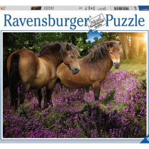 Puzzel (500stuks) – Pony’s tussen de heide
