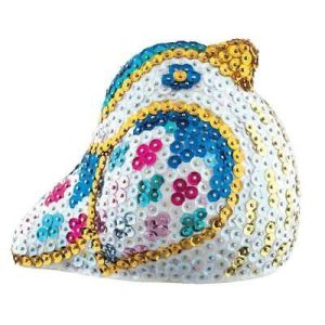 3D Sequin Art – Zangvogel