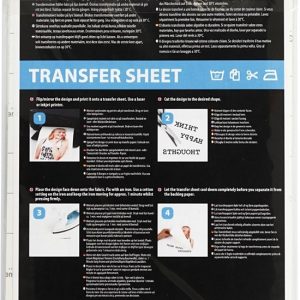 Transfer vellen (21,5x28cm) voor licht textiel P/5 – transparant