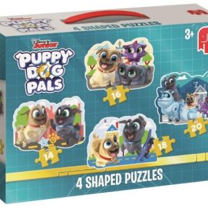 Vormenpuzzel 4-in-1 (14/16/18/20stuks) – Disney Juniors Puppy Dog Palls