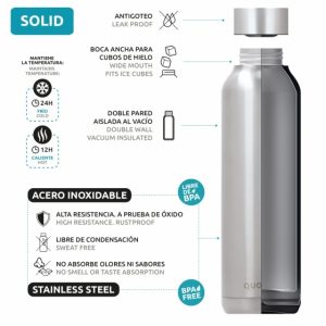 Quokka Stainless Steel Bottle SOLID 630ml – Pink Vibe
