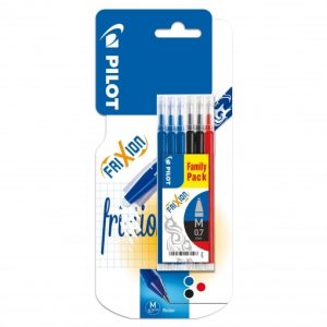 Pilot FriXion Ball & Clicker navulling (3 kleuren) 0,7mm – 6stuks