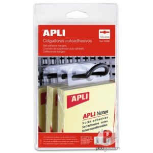 APLI Zelklevende plastic hangers – 25stuks