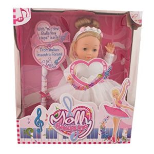Bambolina Molly Ballerina Pop 40cm met pianomuziek + balletschoenen kids