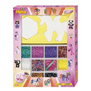 Hama Giant VENSTER Gift Box (strijkkralenset) – Roze 7200stuks