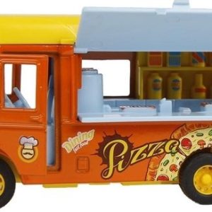 Pull-back Foodtruck Pizza met licht/geluid – 11cm