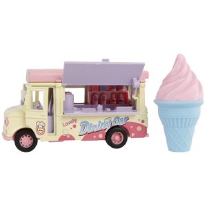 Pull-back Foodtruck Ijs met licht/geluid – 11cm