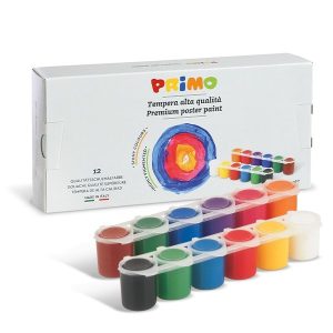 Primo Ready Mix Poster Paint 12x25ml in kartonnen doosje