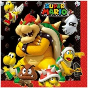 Super Mario Bros – Servetten (papieren) 33x33cm – 20stuks