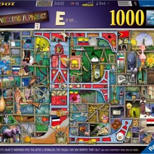Puzzel 1000 st Awesome alpabet E&F