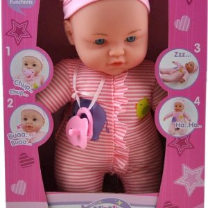 Babypopje (zacht) – 31cm + 4 functies + fopspeen