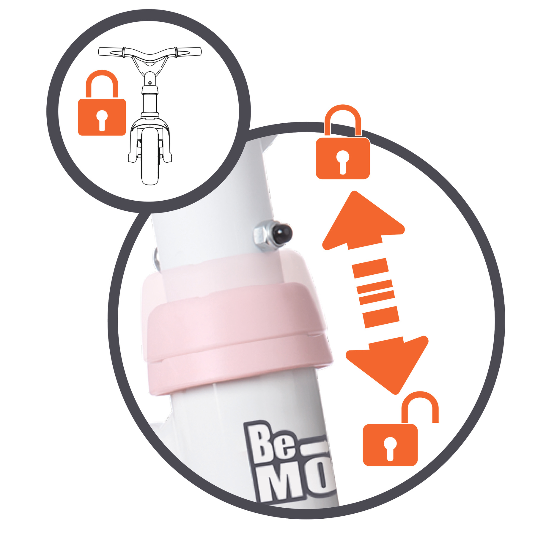 Smoby Driewieler Be Move Comfort - roze - Afbeelding 5