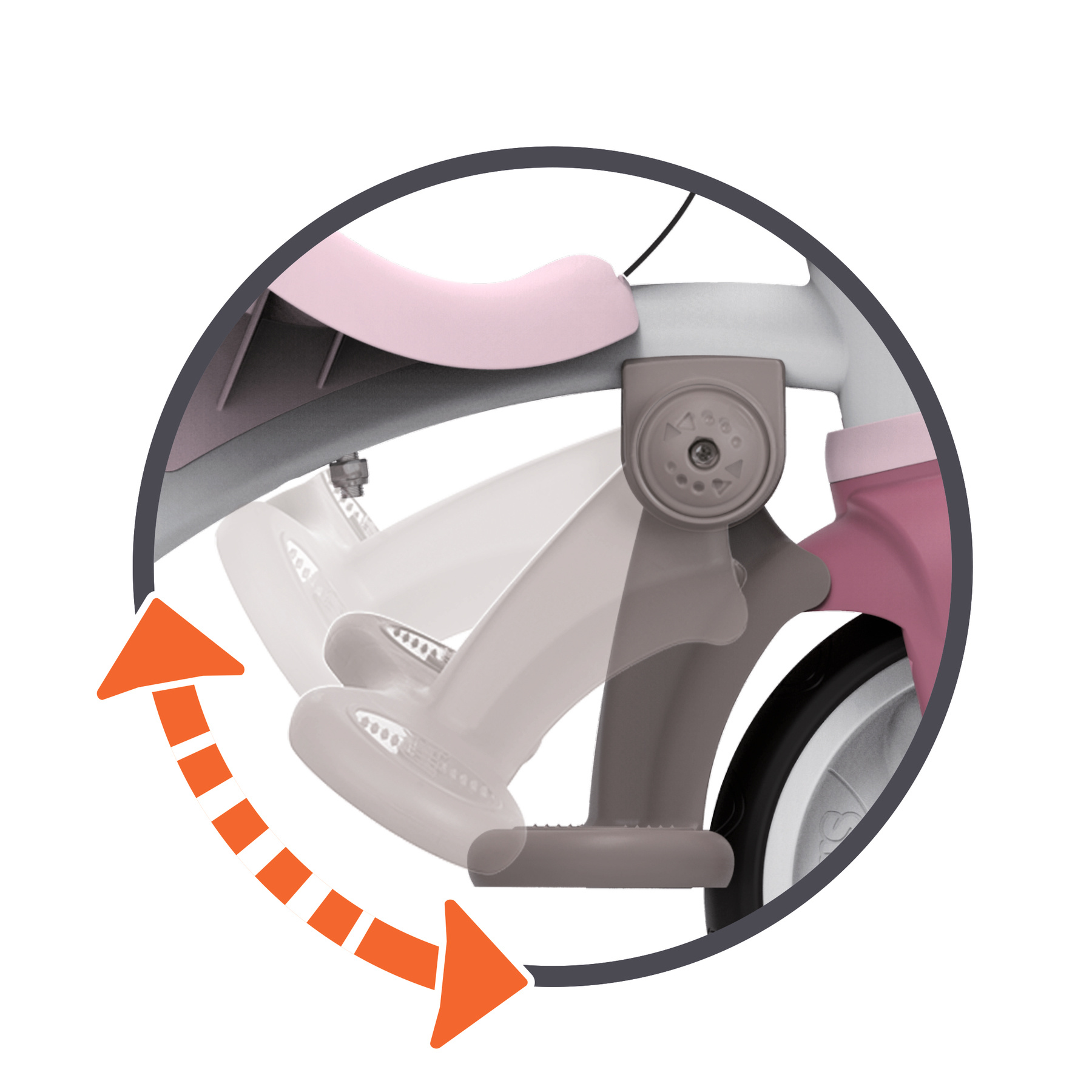 Smoby Driewieler Be Move Comfort - roze - Afbeelding 8