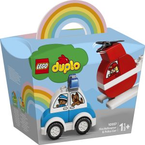LEGO DUPLO Brandweerhelikopter en politiewagen – 10957