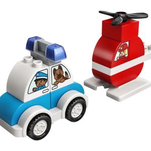 LEGO DUPLO Brandweerhelikopter en politiewagen – 10957