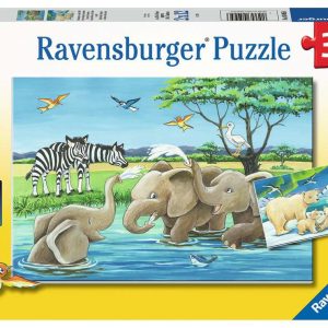 Puzzel (2x12stuks) – Jonge dieren uit de hele wereld