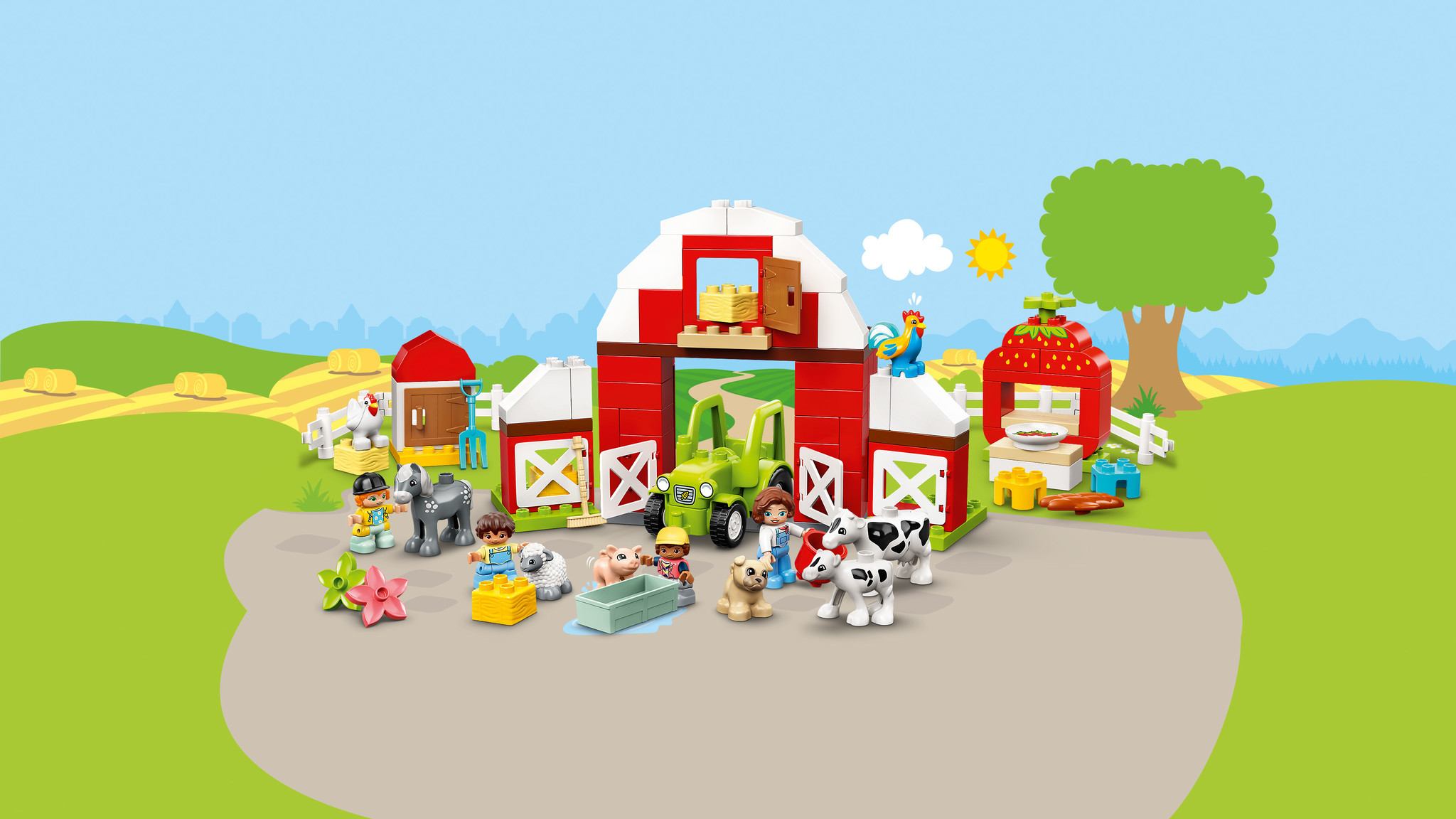LEGO DUPLO Schuur, tractor & boerderijdieren verzorgen - 10952 - Afbeelding 4
