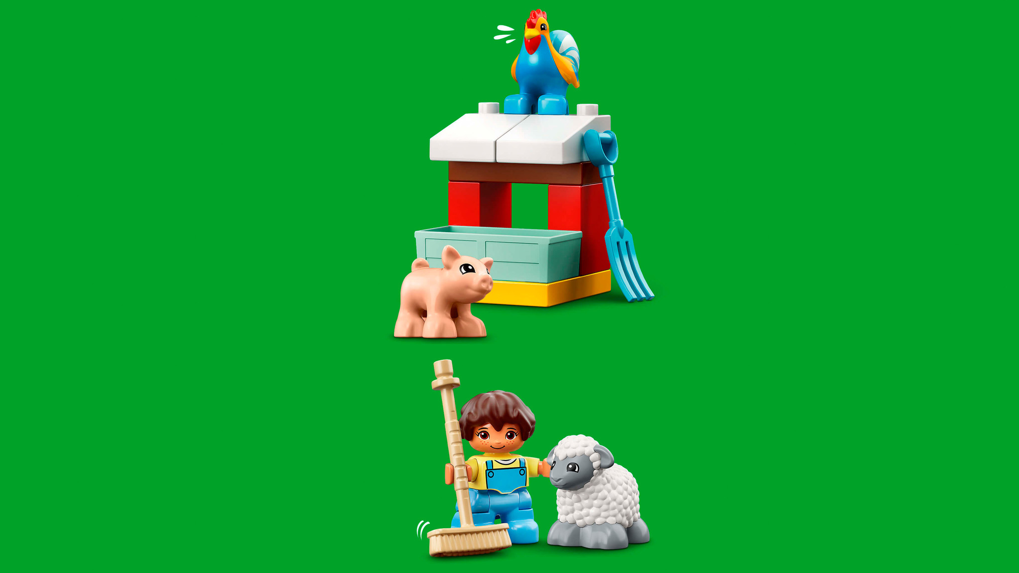 LEGO DUPLO Schuur, tractor & boerderijdieren verzorgen - 10952 - Afbeelding 6