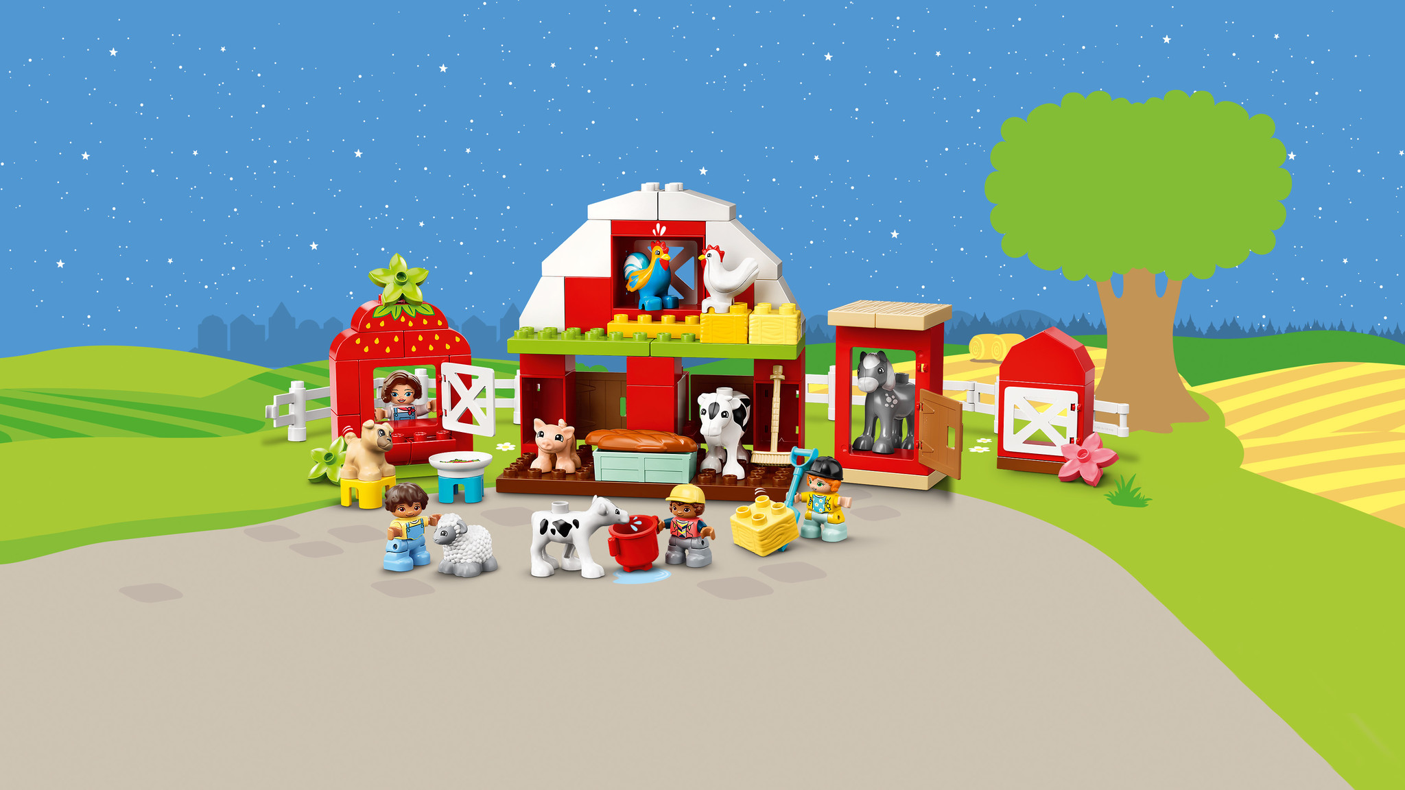 LEGO DUPLO Schuur, tractor & boerderijdieren verzorgen - 10952 - Afbeelding 8