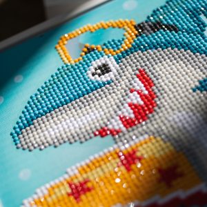 Diamond Painting Kit – Surfende haai