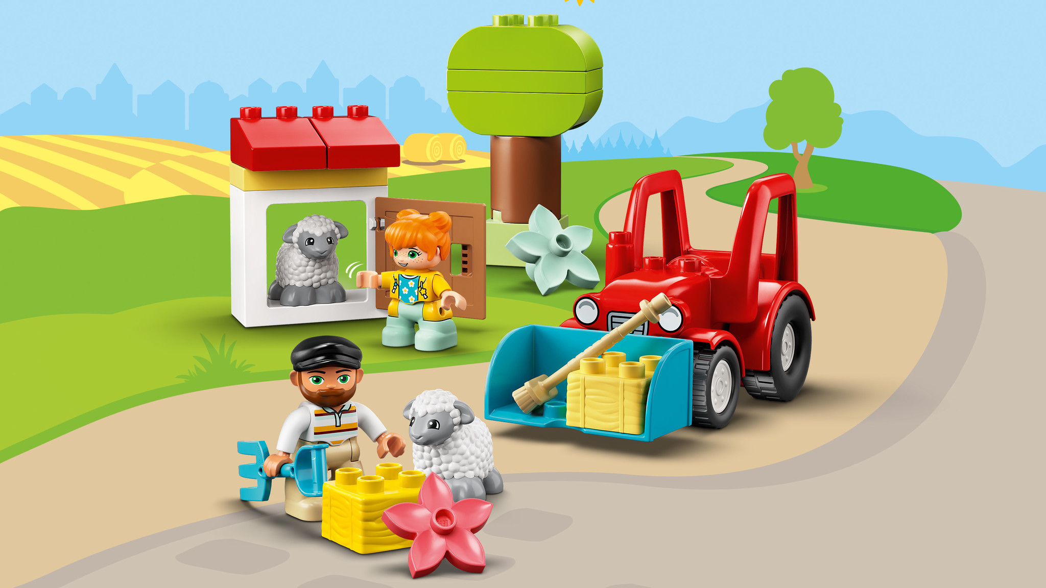 LEGO DUPLO Landbouwtractor en dieren verzorgen - 10950 - Afbeelding 8