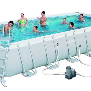Bestway Power Steel Rectangular Frame Pool Set (732x366x132cm)
