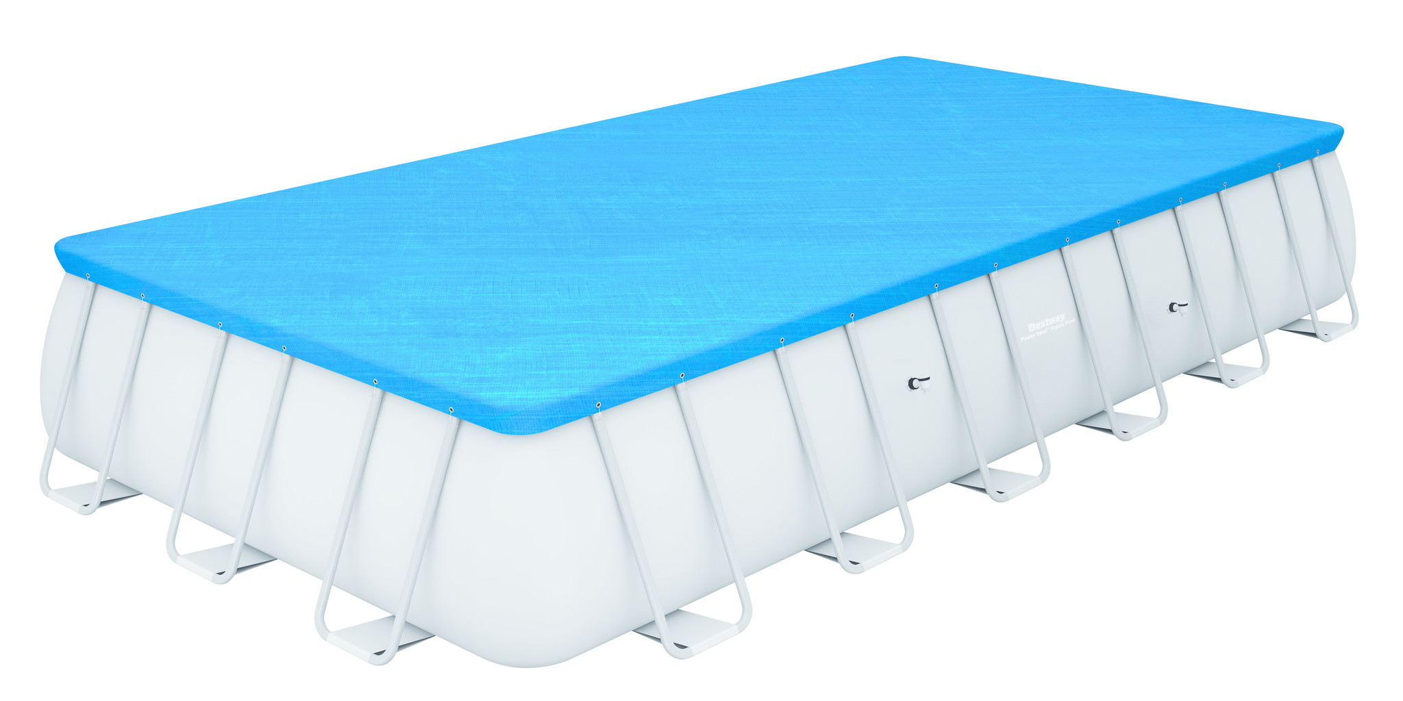 Bestway Power Steel Rectangular Frame Pool Set (732x366x132cm) - Afbeelding 4