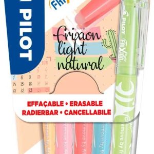 Pilot FriXion Light Natural Fluostift  4mm – 6stuks assorti (blister)